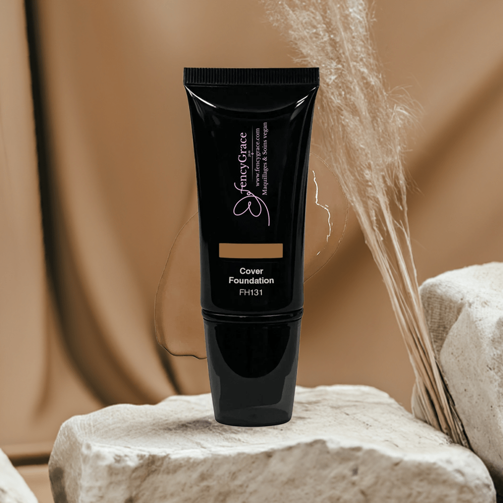 fond de teint vegan Betsa 131 FencyGrace
maquillage vegan couvrance totale peau foncée